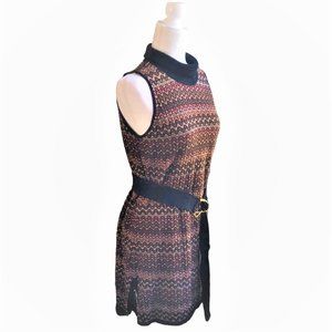 INC International Concepts Retro-style Turtleneck Sleeveless Dress/ Tunic Sz M